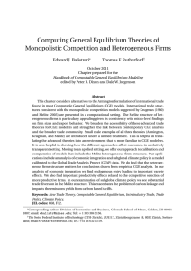Computing General Equilibrium Theories of Monopolistic Competition and Heterogeneous Firms