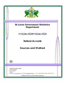 St.Lucia Government Statistics Department National Accounts