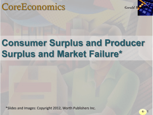 CoreEconomics Consumer Surplus and Producer Surplus and Market Failure*
