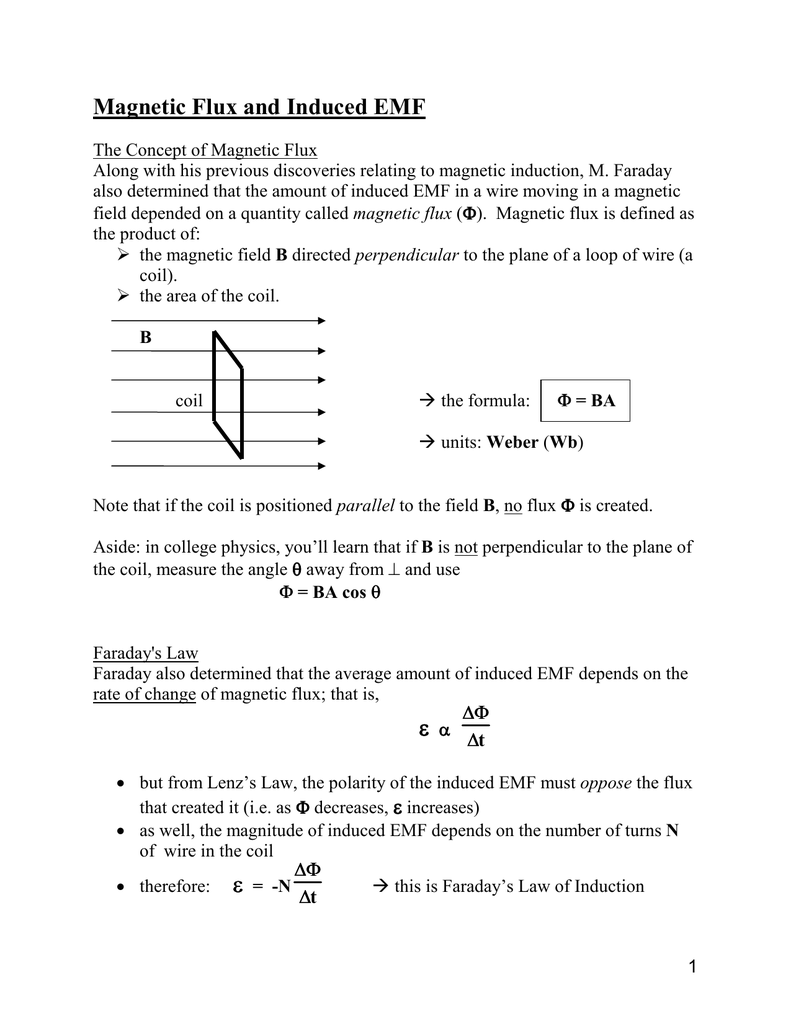 Magnetic flux is defined as