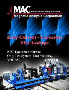 Eddy Current - Ultrasonic Flux Leakage Magnetic Analysis Corporation NDT Equipment for the