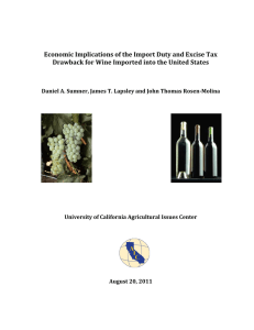 Economic Implications of the Import Duty and Excise Tax