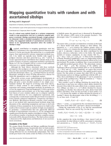 Mapping quantitative traits with random and with ascertained sibships