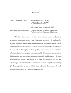 ABSTRACT Title of Dissertation / Thesis: RESOURCE REALLOCATION,