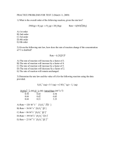 PRACTICE PROBLEMS FOR TEST 2 (March 11, 2009)