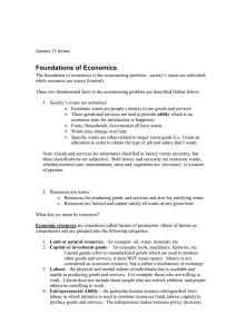 Foundations of Economics