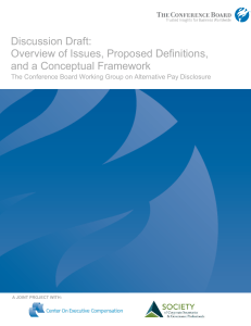Discussion Draft: Overview of Issues, Proposed Definitions, and a Conceptual Framework