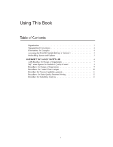 Using This Book Table of Contents