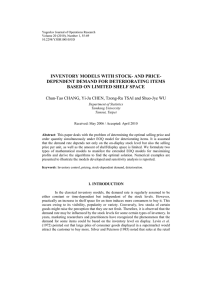 INVENTORY MODELS WITH STOCK- AND PRICE- DEPENDENT DEMAND FOR DETERIORATING ITEMS