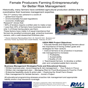 Female Producers Farming Entrepreneurially