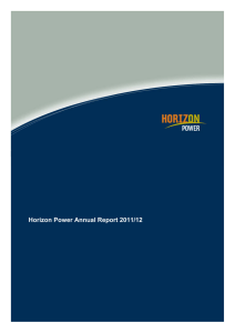 Horizon Power Annual Report 2011/12   