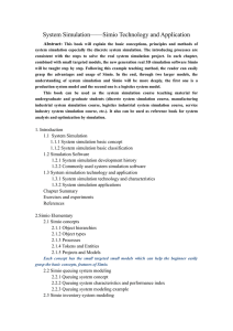 System Simulation——Simio Technology and Application Abstract: