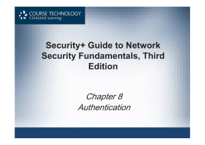 Security+ Guide to Network Security Fundamentals, Third Edition Chapter 8