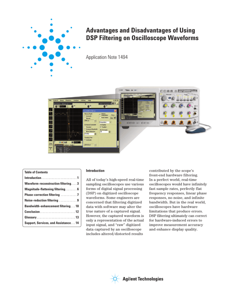 Advantages and Disadvantages of Using DSP Filtering on Oscilloscope