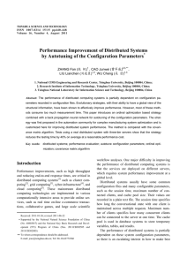 Performance Improvement of Distributed Systems by Autotuning of the Configuration Parameters *