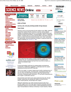 Life in Print: Science News Online, Jan. 26, 2008