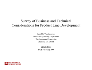 Survey of Business and Technical Considerations for Product Line Development