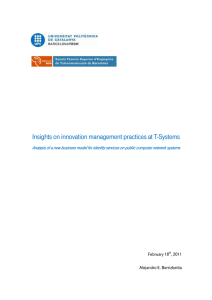 Insights on innovation management practices at