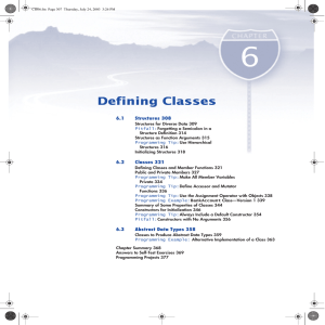 6 Defining Classes 6.1