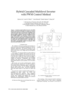 Hybrid Cascaded Multilevel Inverter with PWM Control Method  Haiwen Liu