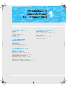 1 Introduction to Computers and