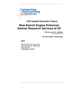New Search Engine Enhances Gartner Research Services at UF UFIT