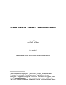 Estimating the Effects of Exchange Rate Volatility on Export Volumes