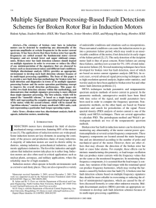 Multiple Signature Processing-Based Fault Detection , Student Member, IEEE