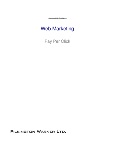 Web Marketing  Pay Per Click Commercial-In-Confidence