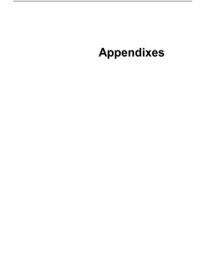 Appendixes