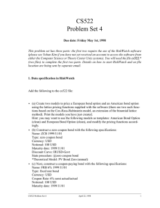 CS522 Problem Set 4