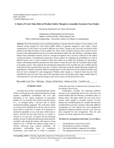 A Study of Cycle Time Role in Product Safety Margin...