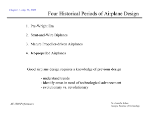 Four Historical Periods of Airplane Design