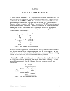 BIPOLAR JUNCTION TRANSISTORS