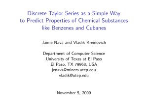 Discrete Taylor Series as a Simple Way like Benzenes and Cubanes