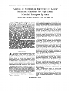 Analysis Competing  Topologies Linear Induction  Machines  for High-speed