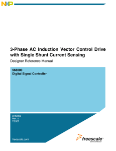 3-Phase AC Induction Vector Control Drive with Single Shunt Current Sensing 568000