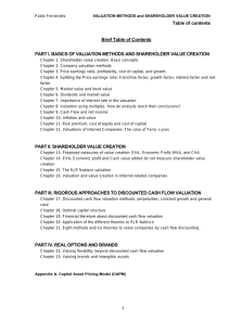 Table of contents Brief Table of Contents