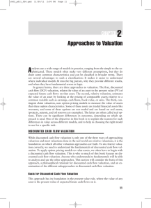 2 A Approaches to Valuation CHAPTER