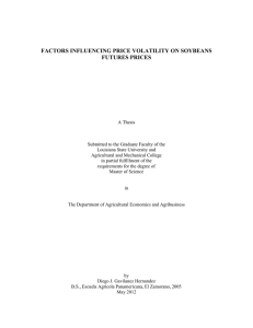 FACTORS INFLUENCING PRICE VOLATILITY ON SOYBEANS FUTURES PRICES