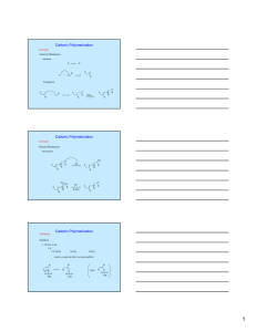 Cationic Polymerization Concepts Chemistry General Mechanism
