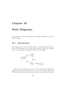 Chapter 16 State Diagrams 16.1 Introduction