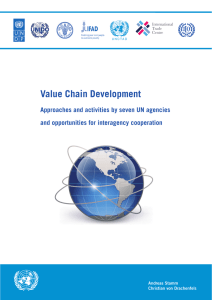 Value Chain Development Approaches and activities by seven UN agencies Andreas Stamm