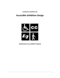 Accessible Exhibition Design Smithsonian Accessibility Program  Smithsonian Guidelines for