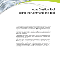 Atlas Creation Tool Using the Command-line Tool