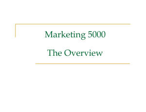 Marketing 5000 The Overview