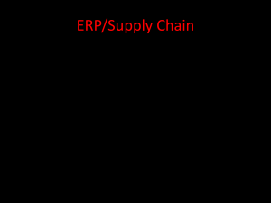 ERP/Supply Chain