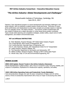 “The Airline Industry: Global Developments and Challenges”