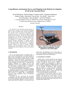 Long-Distance Autonomous Survey and Mapping in the Robotic Investigation