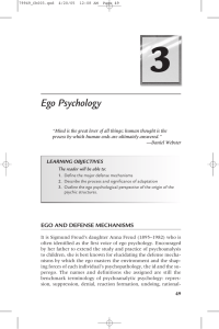 3 Ego Psychology